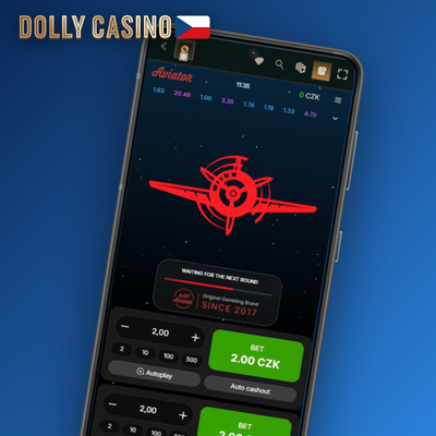 Panel historie kol Aviator v Dolly Casino zobrazuje předchozí hodnoty multiplikátorů