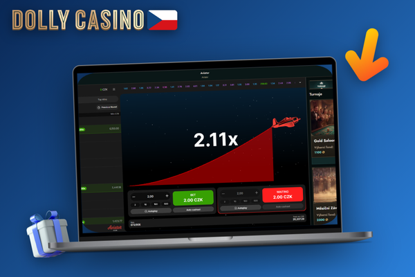Hráč plánuje bankroll pro Aviator hru v Dolly Casino u notebooku s poznámkami