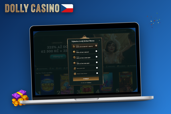 Chyba při registraci Dolly Casino – červené upozornění u pole e-mail na obrazovce notebooku