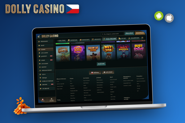 Dolly Casino desktop klient běží plynule i na starším notebooku s nízkou spotřebou zdrojů