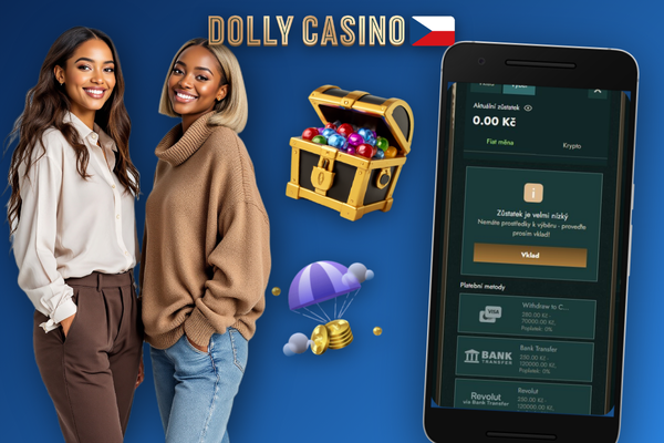 Mobilní e-peněženka s notifikací o výplatě výher z Dolly Casino