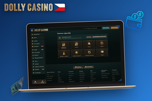 Skutečný operátor Dolly Casino na live chatu připravený pomoci s vaším dotazem