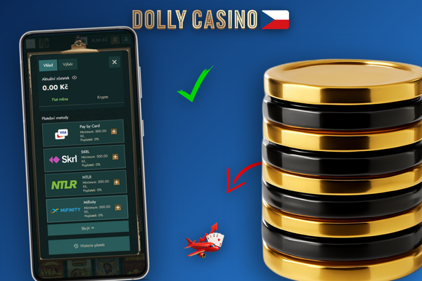 Mobilní vklad v Dolly Casino přímo v prohlížeči bez nutnosti instalace aplikace