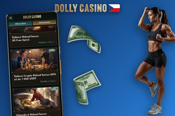Pokladna Dolly Casino s vloženým promo kódem CZMAX100 a minimálním vkladem 500 CZK
