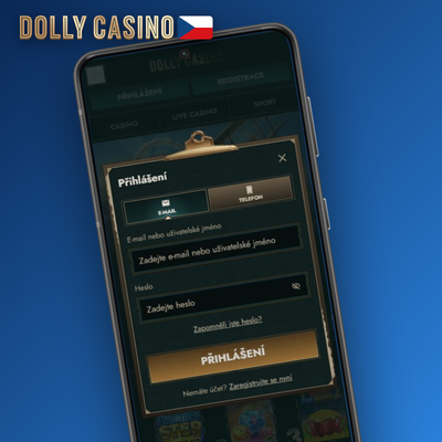 Uvítací balíček Dolly Casino – dárková krabice se žetony symbolizující bonus po registraci